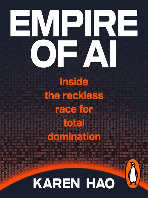 The book cover for the book Empire of AI