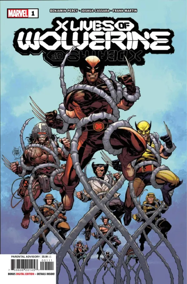 Cover for X Lives of Wolverine #1