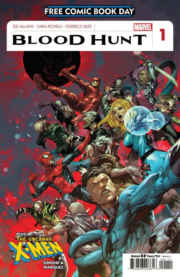 Cover for Free Comic Book Day 2024: Blood Hunt / X-Men